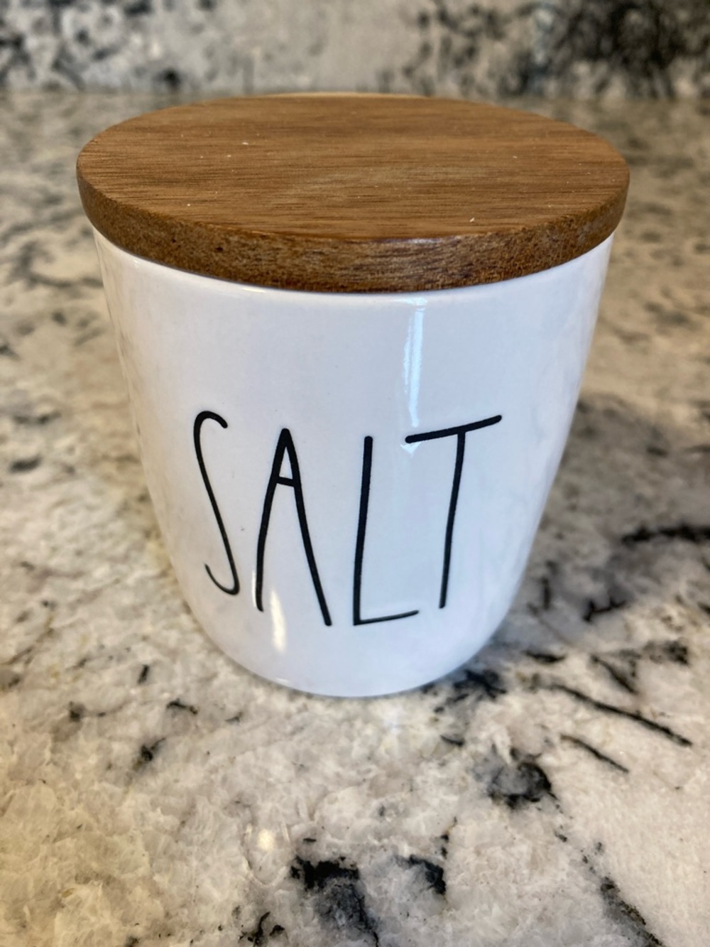Rae Dunn Salt & Pepper Cellar Set, Ceramic - White & Black - Picture 5 of 8